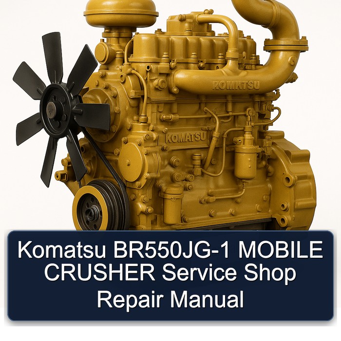 Komatsu BR550JG-1 MOBILE CRUSHER Service Shop Repair Manual