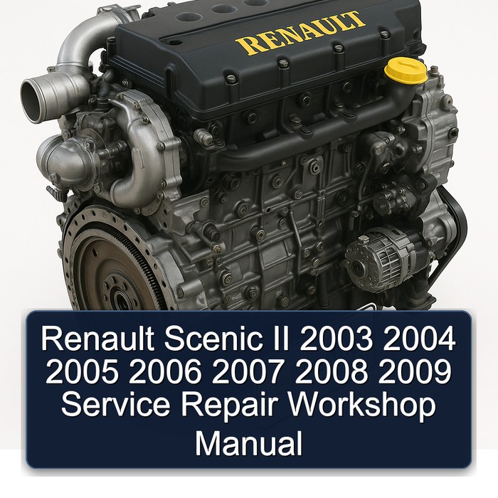 Renault Scenic II 2003 2004 2005 2006 2007 2008 2009 Service Repair Workshop Manual