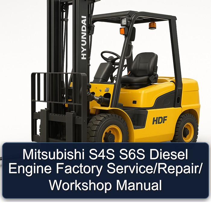 Manual de Servicio/Reparación/Taller para Motor Diesel Mitsubishi S4S S6S