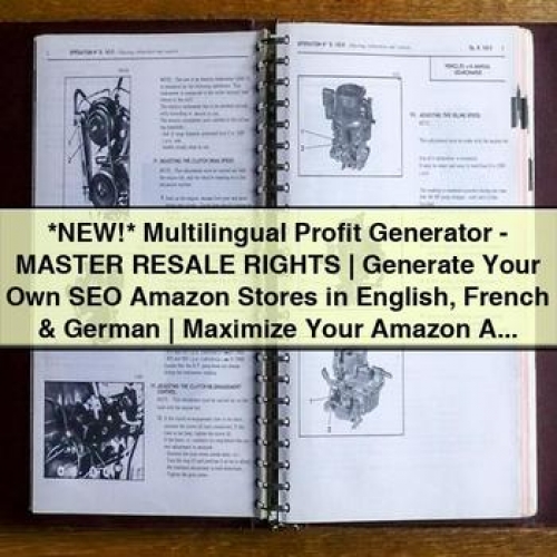 New Multilingual Profit Generator - Master Resale Rights | Generate Your Own Seo Amazon Stores in English French & German | Maximize Your Amazon Affiliate Commissions and Skyrocket Adsense PDF Download