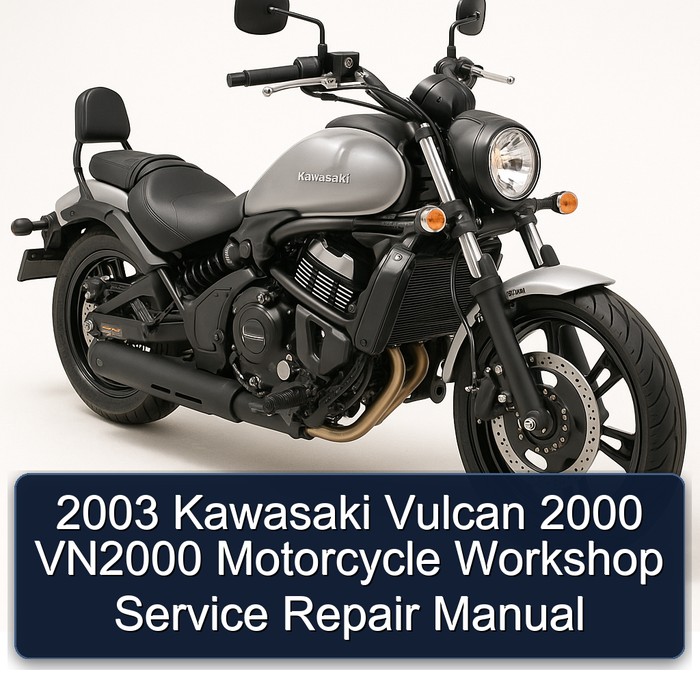 2003 Kawasaki Vulcan 2000 VN2000 Motorcycle Workshop Manual de servicio y reparación