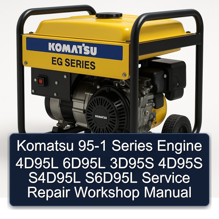 Komatsu 95-1 Series Engine 4D95L 6D95L 3D95S 4D95S S4D95L S6D95L Service Repair Workshop Manual