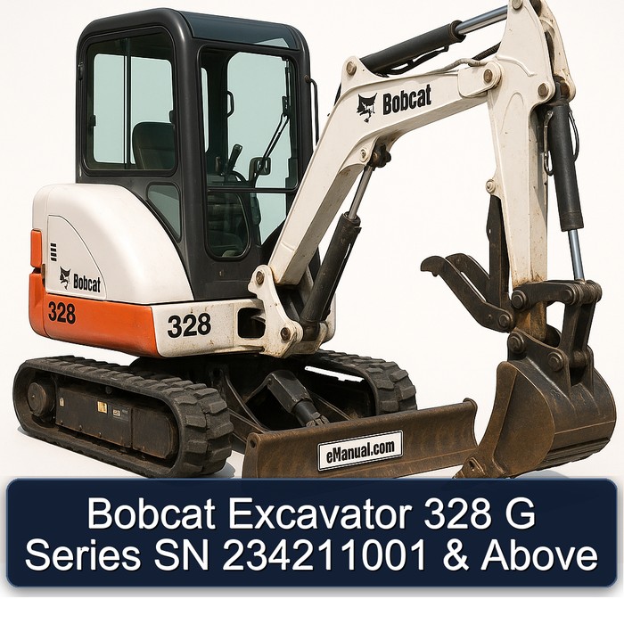 Bobcat Excavator 328 G Series SN 234211001 & Above