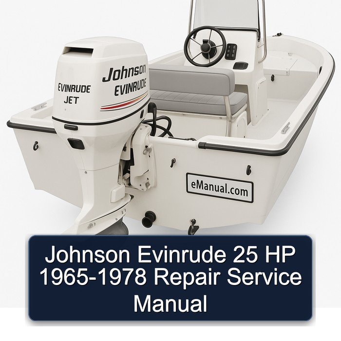 Johnson Evinrude 25 HP 1965-1978 Repair Service Manual 