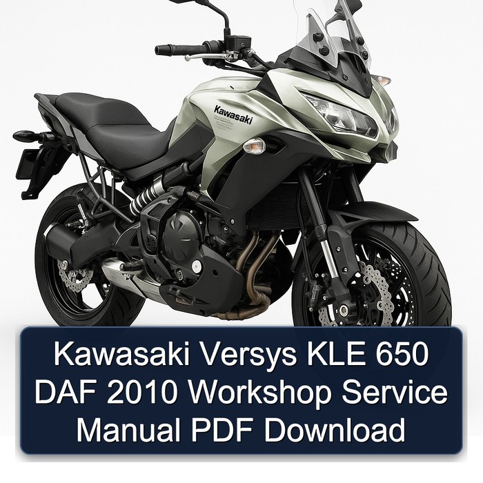Kawasaki Versys KLE 650 DAF 2010 Workshop Service Manual PDF Download