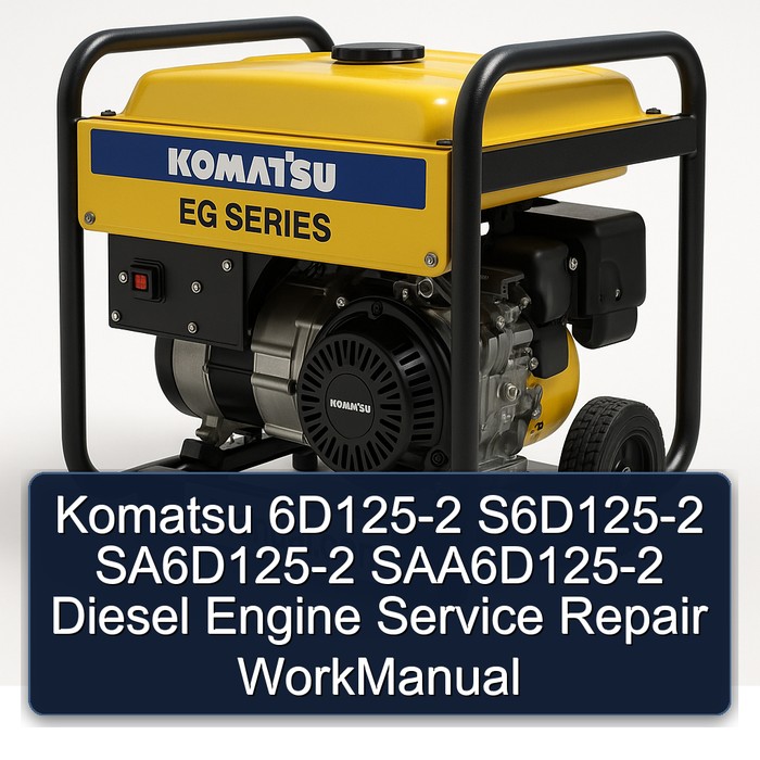 Komatsu 6D125-2 S6D125-2 SA6D125-2 SAA6D125-2 Diesel Engine Service Repair WorkManual