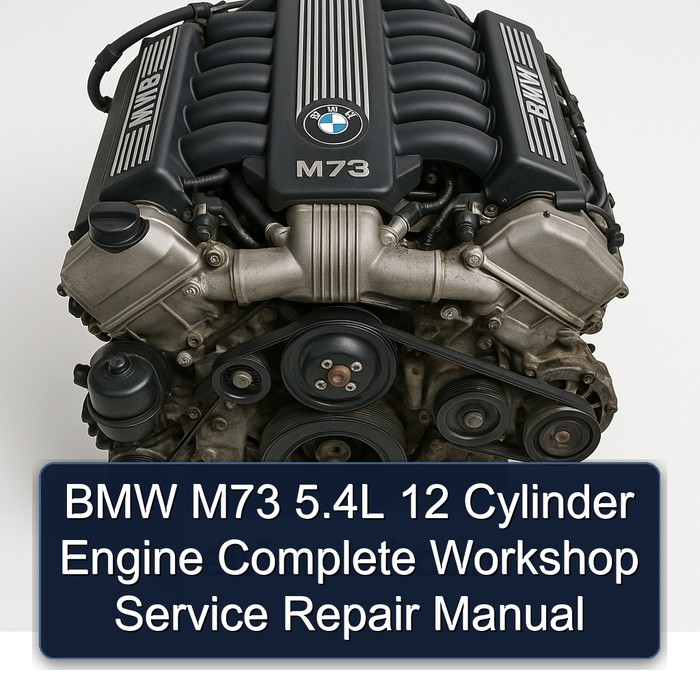 Manual de Reparación y Servicio Completo para Motor BMW M73 5.4L de 12 Cilindros