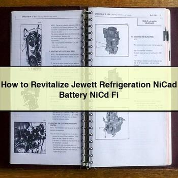 How to Revitalize Jewett Refrigeration Nicad Battery Nicd Fi PDF Download