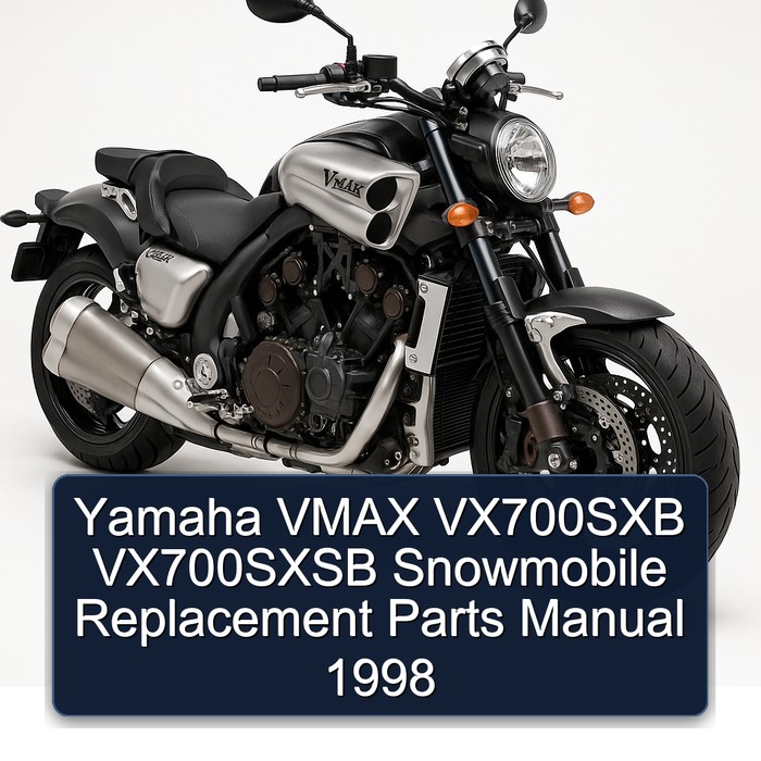 Yamaha VMAX VX700SXB VX700SXSB Snowmobile Replacement Parts Manual 1998