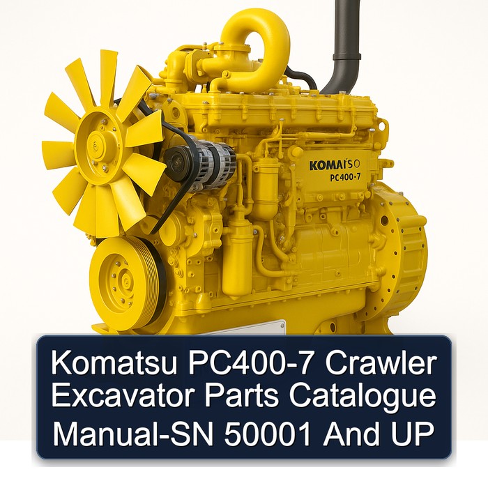 Komatsu PC400-7 Crawler Excavator Parts Catalogue Manual-SN 50001 And UP