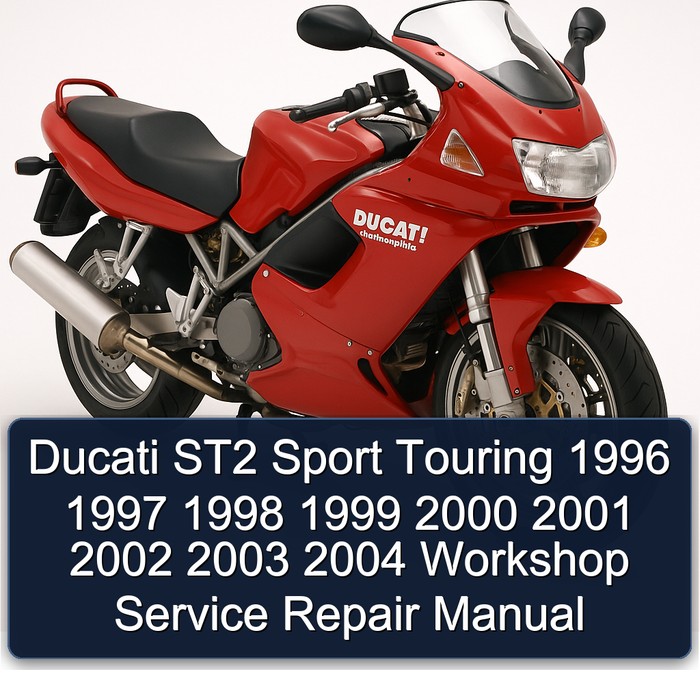 Ducati ST2 Sport Touring 1996 1997 1998 1999 2000 2001 2002 2003 2004 Workshop Manual de servicio y reparación