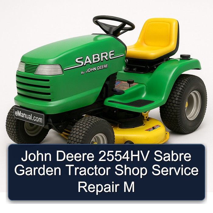 John Deere 2554HV Sabre Garden Tractor Shop Service Repair M