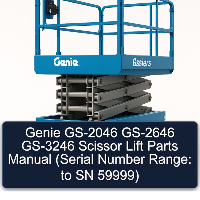 Genie GS-2046 GS-2646 GS-3246 Scissor Lift Parts Manual (Serial Number Range: to SN 59999)