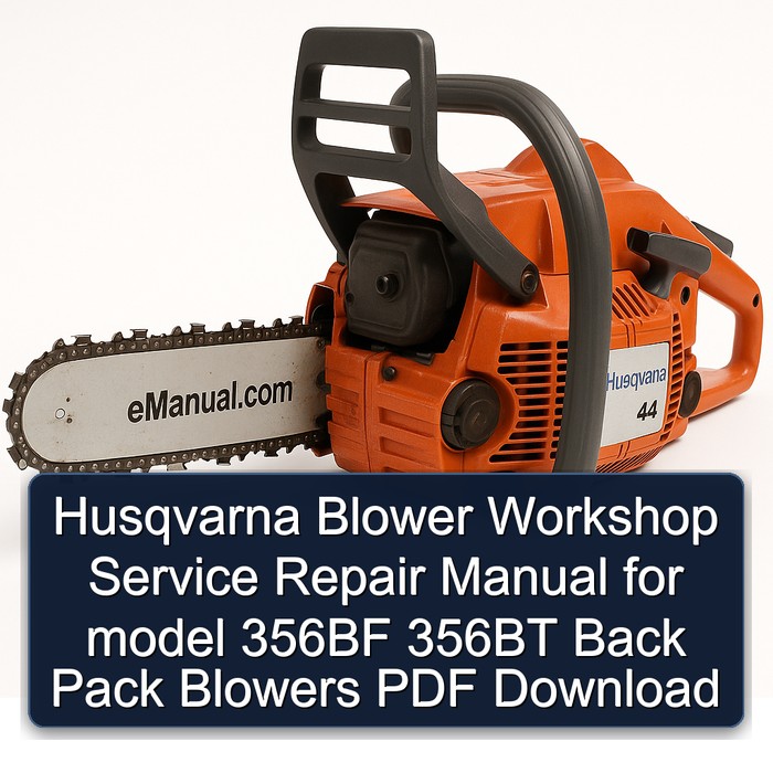 Reparaturanleitung für Husqvarna Rückenblasgeräte 356BF/356BT (PDF-Download)