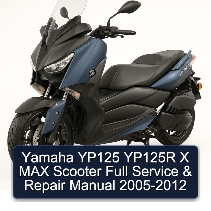 Yamaha YP125 YP125R X MAX Scooter Full Manual de servicio y reparación 2005-2012