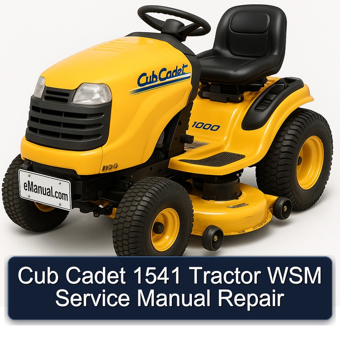 Cub Cadet 1541 Tractor WSM Service Manual Repair