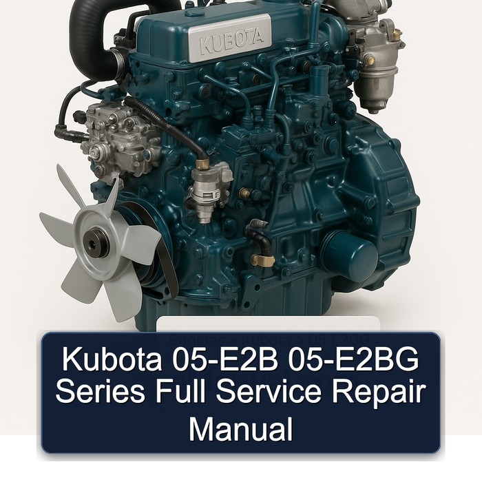 Kubota 05-E2B 05-E2BG Series Full Manual de servicio y reparación