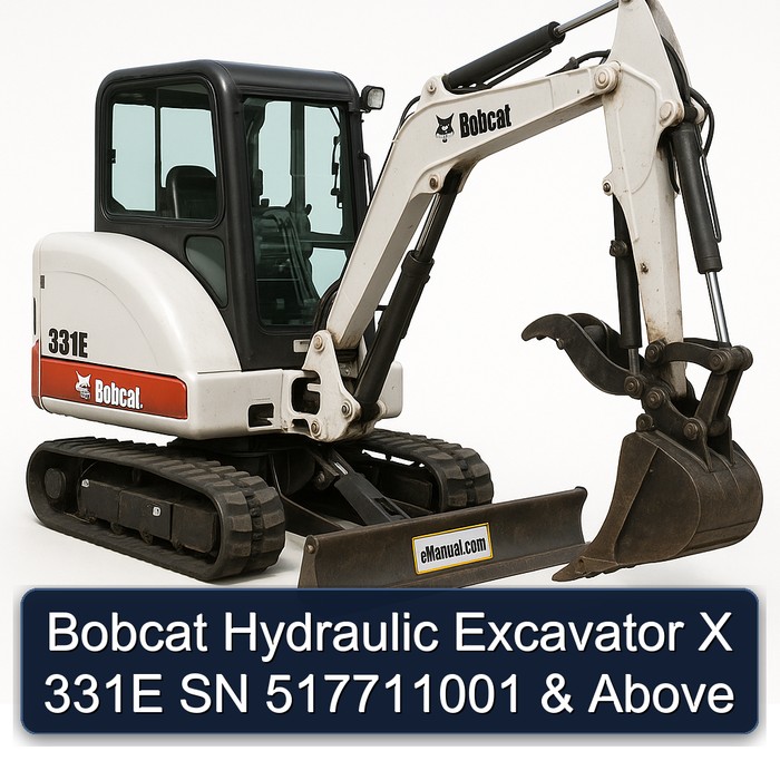 Bobcat Hydraulic Excavator X 331E SN 517711001 & Above