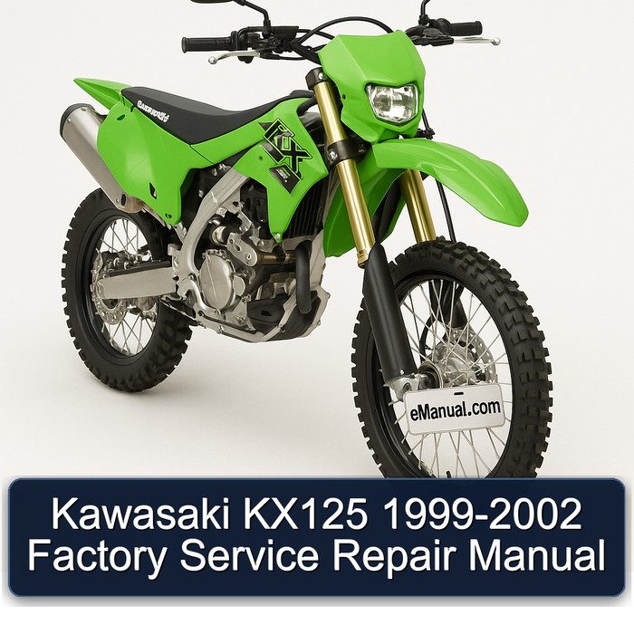 Kawasaki KX125 1999-2002 Factory Manual de servicio y reparación