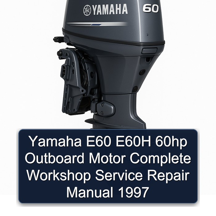 Yamaha E60 E60H 60hp Outboard Motor Complete Workshop Service Repair Manual 1997