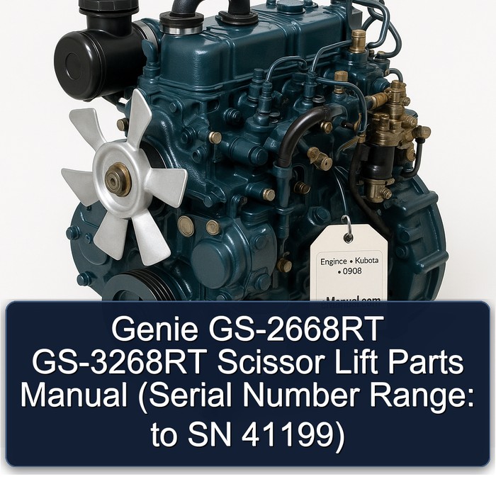 Genie GS-2668RT GS-3268RT Scissor Lift Parts Manual (Serial Number Range: to SN 41199)