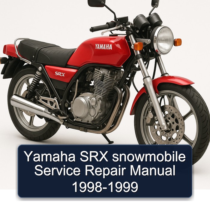 Yamaha SRX snowmobile Service Repair Manual 1998-1999