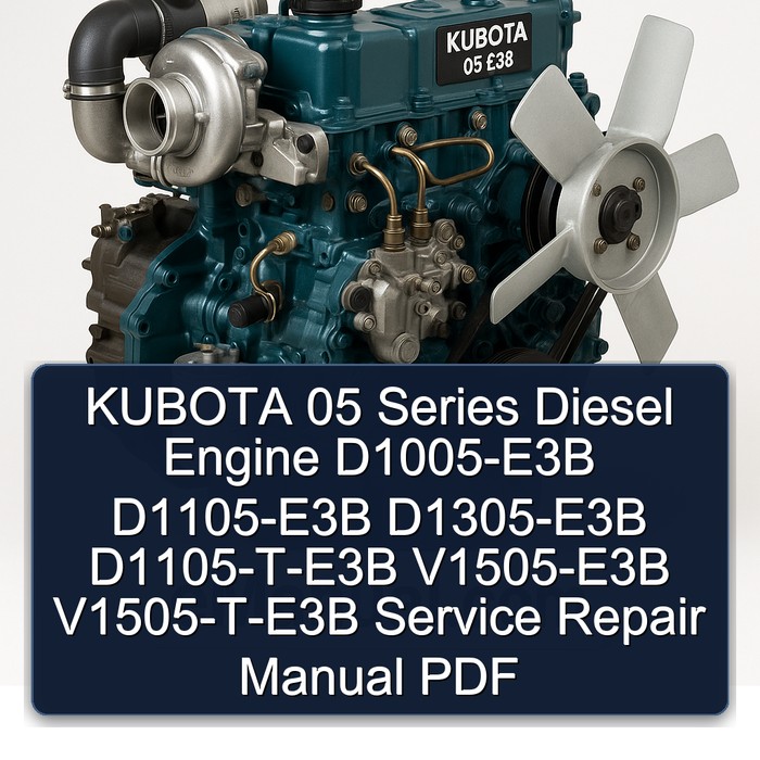 KUBOTA 05 Series Diesel Engine D1005-E3B D1105-E3B D1305-E3B D1105-T-E3B V1505-E3B V1505-T-E3B Service Repair Manual PDF