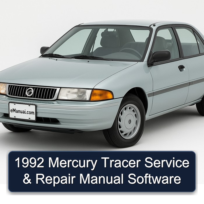 1992 Mercury Tracer Service & Repair Manual Software