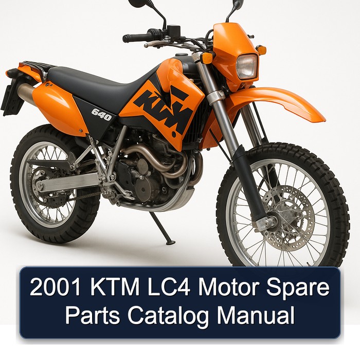 2001 KTM LC4 Motor Spare Parts Catalog Manual