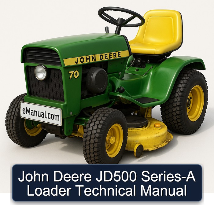 John Deere JD500 Serie-A Lader Technisches Handbuch