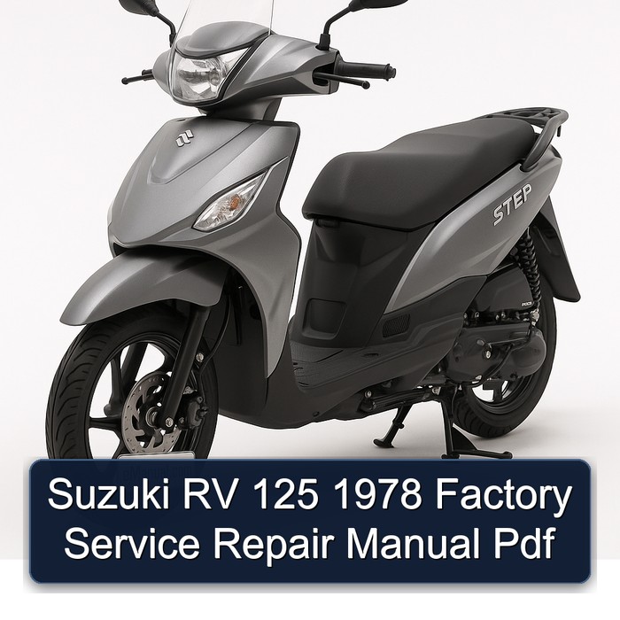 Suzuki RV 125 1978 Factory Manual de servicio y reparación Pdf