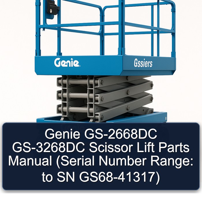 Genie GS-2668DC GS-3268DC Scissor Lift Parts Manual (Serial Number Range: to SN GS68-41317)