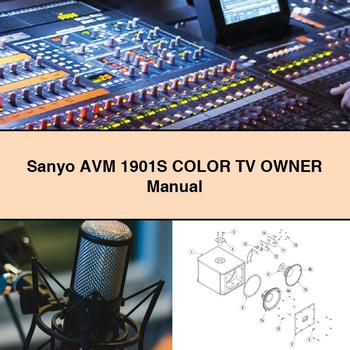 Sanyo AVM 1901S Color TV Owner Manual
