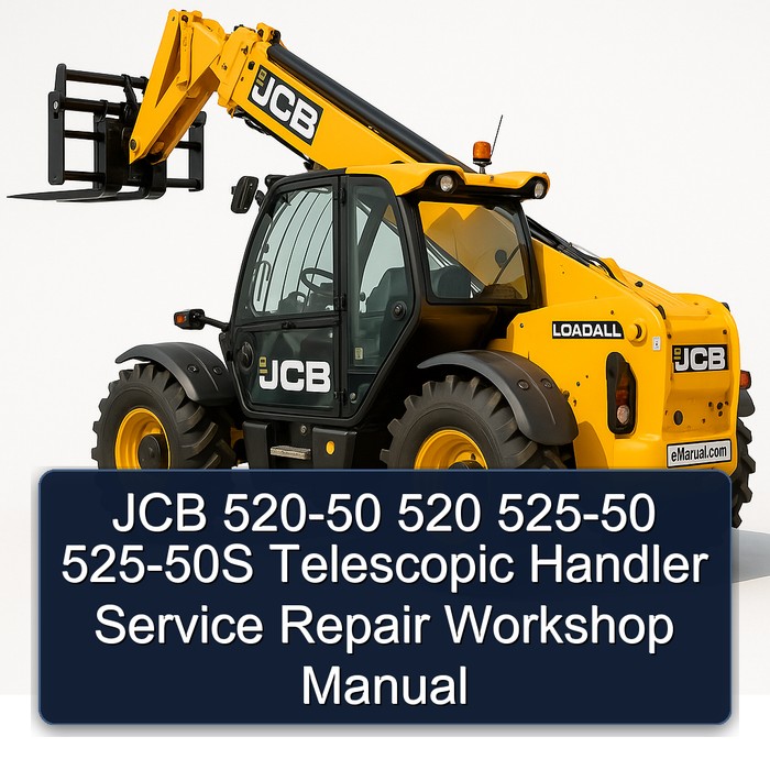 JCB 520-50 520 525-50 525-50S Telescopic Handler Service Repair Workshop Manual 