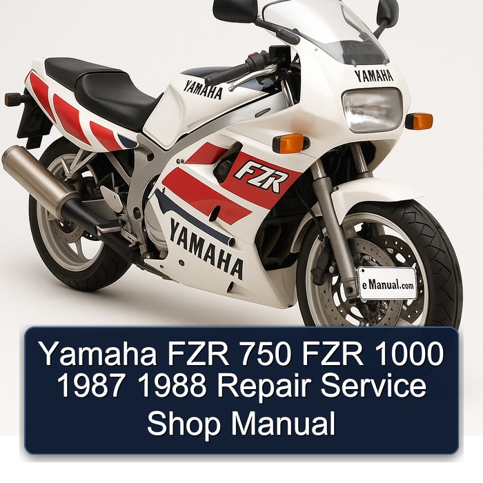 Yamaha FZR 750 FZR 1000 1987 1988 Repair Service Shop Manual