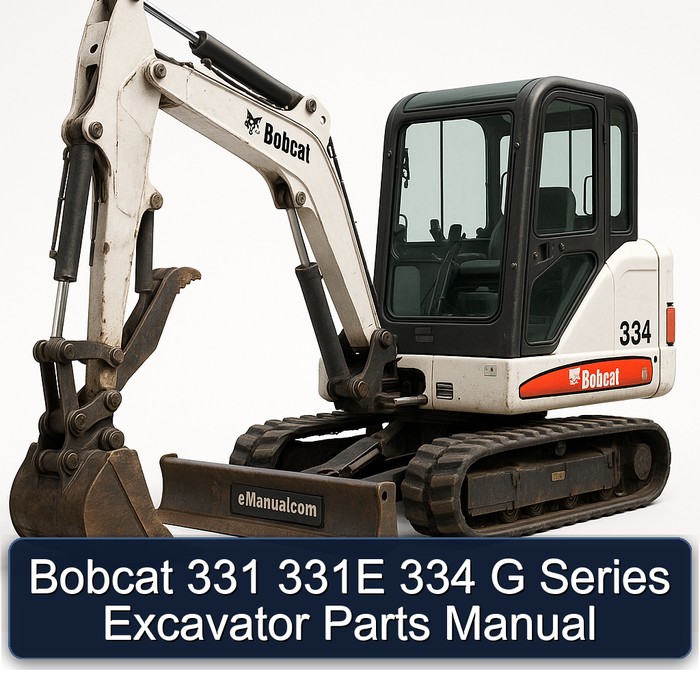 Bobcat 331 331E 334 G Series Excavator Parts Manual 