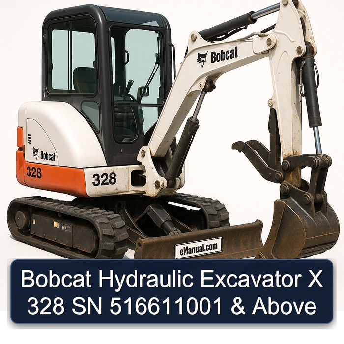 Bobcat Hydraulic Excavator X 328 SN 516611001 & Above