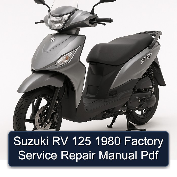 Suzuki RV 125 1980 Factory Manual de servicio y reparación Pdf