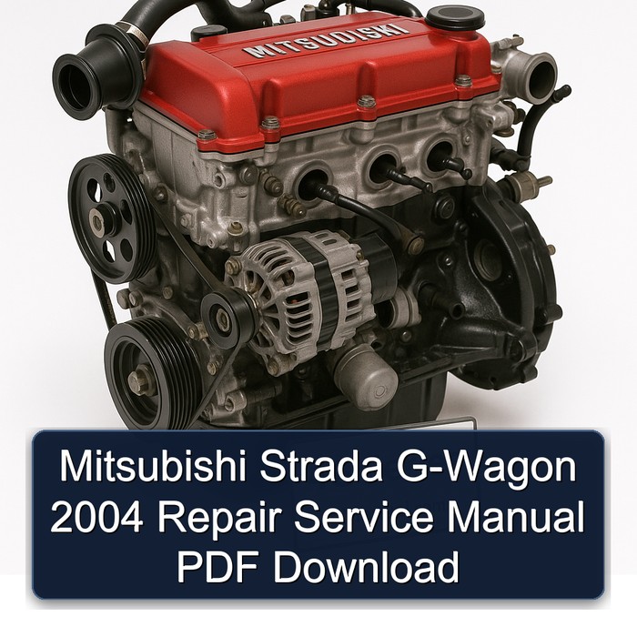 Mitsubishi Strada G-Wagon 2004 Repair Service Manual PDF Download