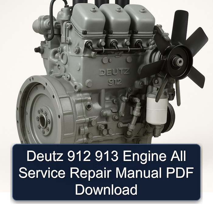 Manual de Reparación Completo del Motor Deutz 912/913 PDF