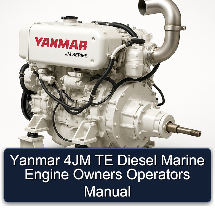 Yanmar 4JM TE Diesel Marine Engine Owners Operators Manual