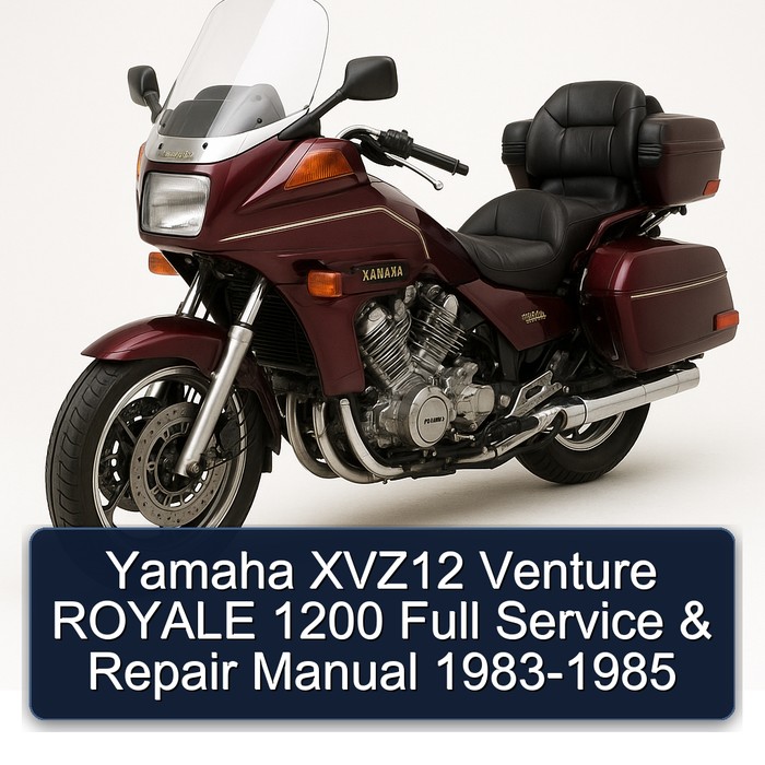 Yamaha XVZ12 Venture ROYALE 1200 Full Manual de servicio y reparación 1983-1985