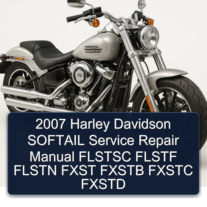 2007 Harley Davidson SOFTAIL Manual de servicio y reparación FLSTSC FLSTF FLSTN FXST FXSTB FXSTC FXSTD