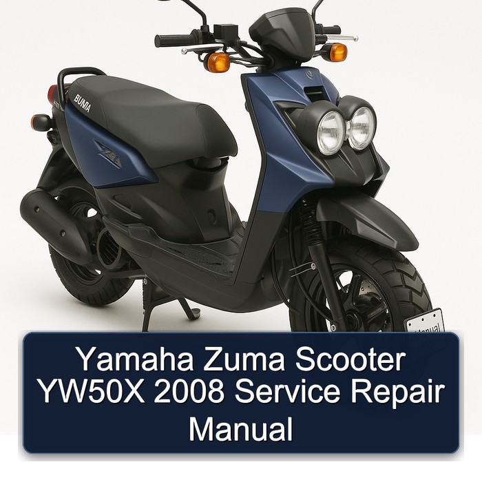 Yamaha Zuma Scooter YW50X 2008 Manual de servicio y reparación
