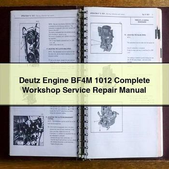 Deutz Engine BF4M 1012 Workshop Service Repair Manual PDF Download