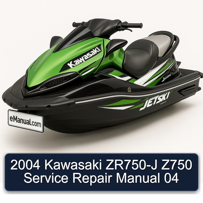 2004 Kawasaki ZR750-J Z750 Service Repair Manual  04