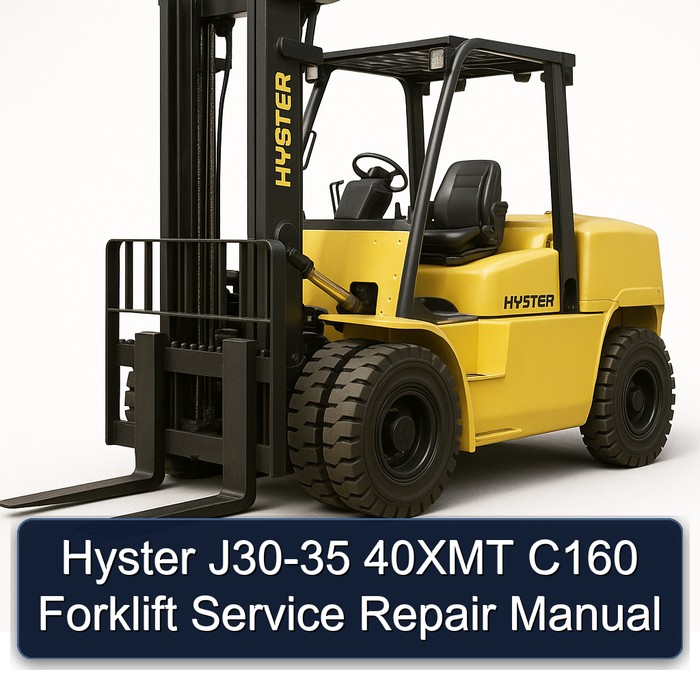 Hyster J30-35 40XMT C160 Forklift Manual de servicio y reparación