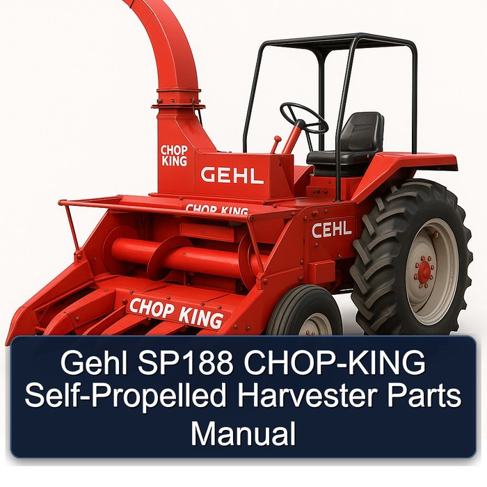 Gehl SP188 Chop-King Self-Propelled Harvester Parts Catalog PDF Download