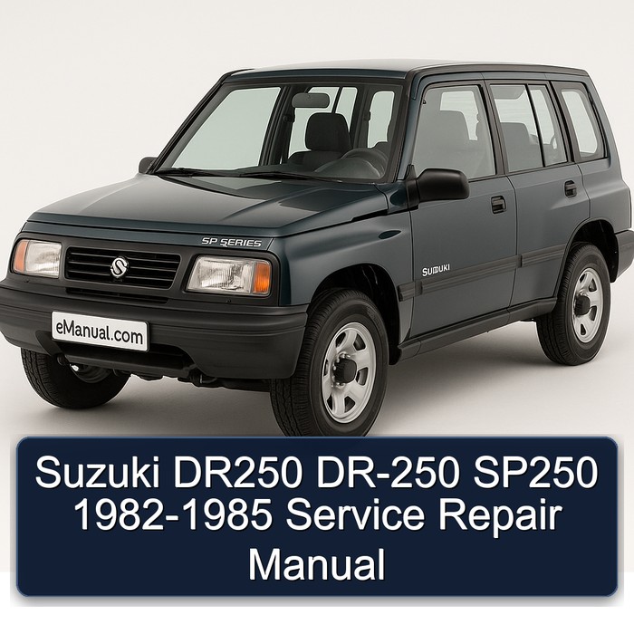 Suzuki DR250 DR-250 SP250 1982-1985 Manual de servicio y reparación