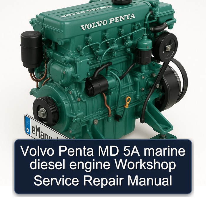 Volvo Penta MD 5A marine diesel engine Workshop Manual de servicio y reparación